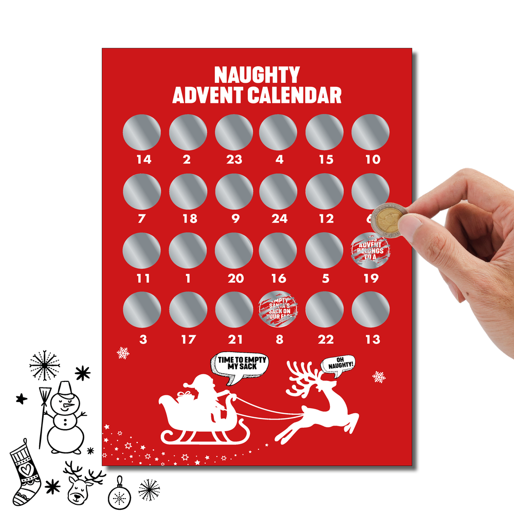 Scratch Off Naughty Advent Calendar #1 image